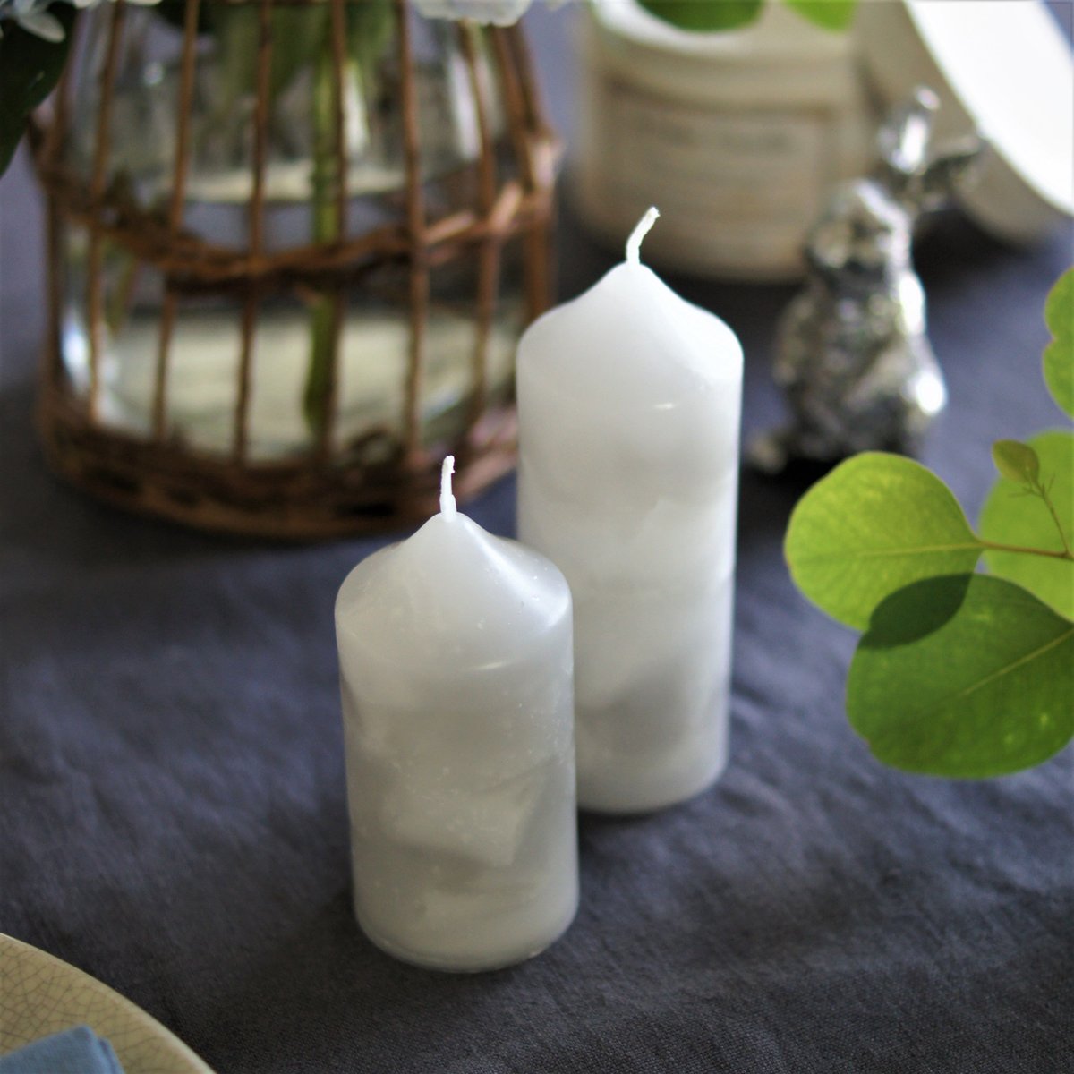 大理石のようなモノトーンキャンドルS【受注生産】 | A l'aise Candle