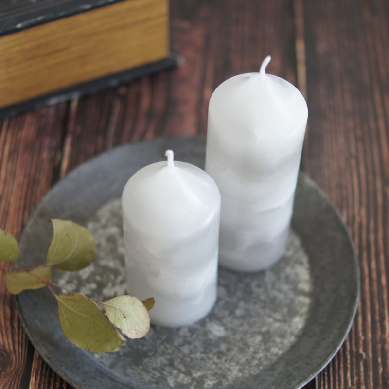 大理石のようなモノトーンキャンドルS【受注生産】 | A l'aise Candle