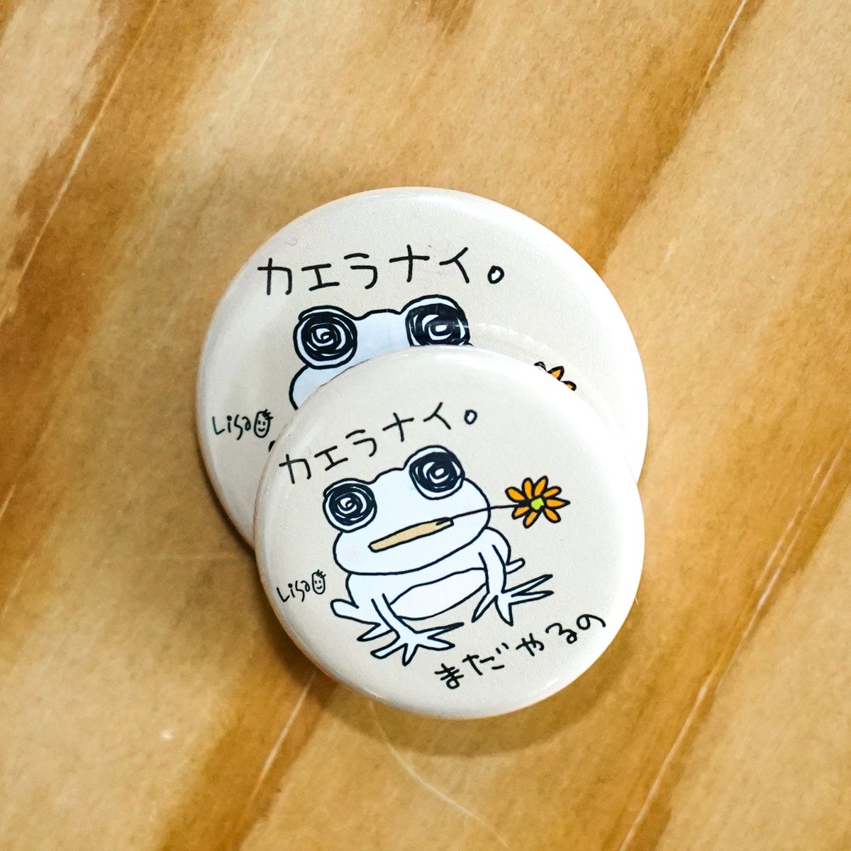 缶バッジ＆マグネット：カエルなのにカエラナイ | リサオの世界