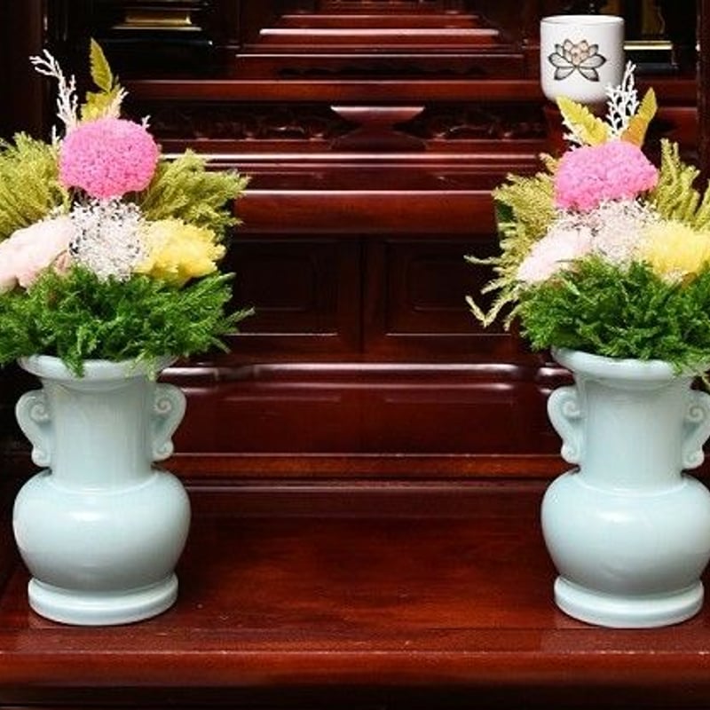 枯れない水なし仏花 (花瓶付き1束) | ミノルショップ｜透明フィギュア