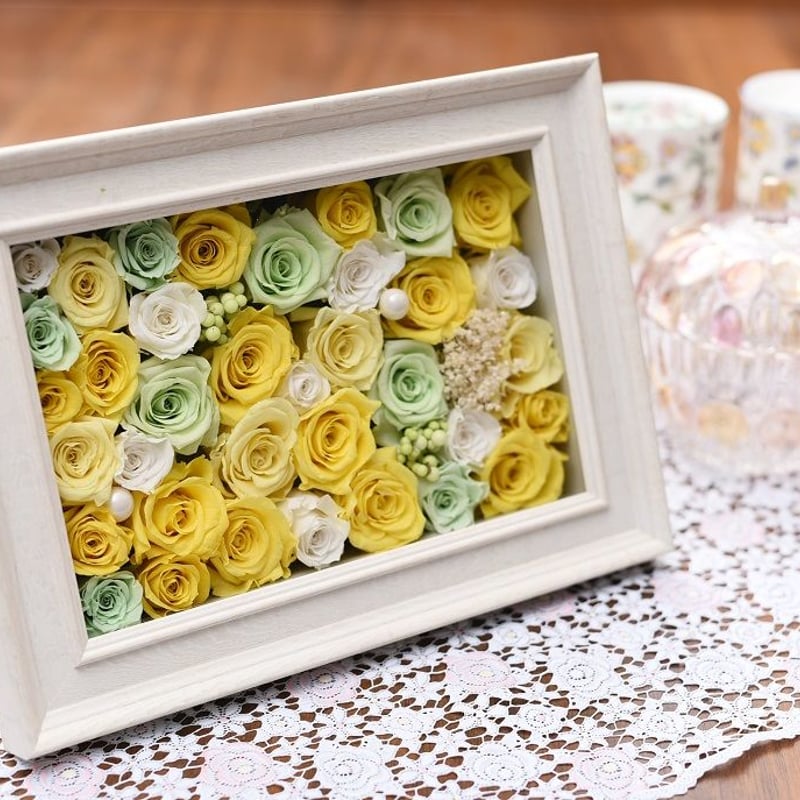 プリザアレンジ「フレームタイプ」 (商品番号 H18-566) | ミノルショップ