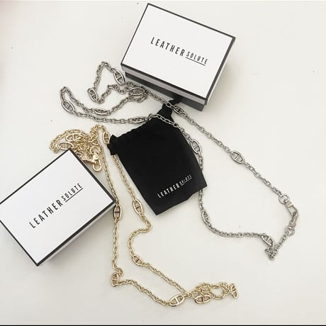 LEATHERSOLUTE ロングチェーンストラップ