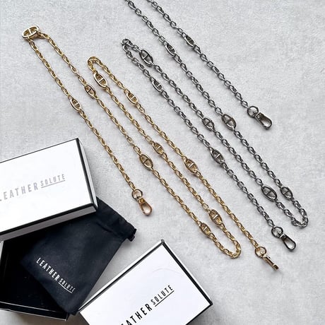 LEATHERSOLUTE ロングチェーンストラップ