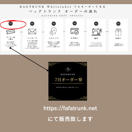 7月/BAGTRUNKオーダー券