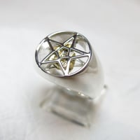 南丹隕石トリプルスターリング シルバ－９２５(サイズ12〜15)