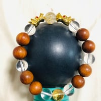 ツイン龍ドラゴンウッドブレスレット