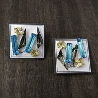nichinichi/3種のガラスのイヤリング/ピアス（MS-03）