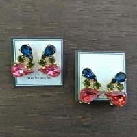 nichinichi/ラウンド&ドロップ(ブルー×ピンク)