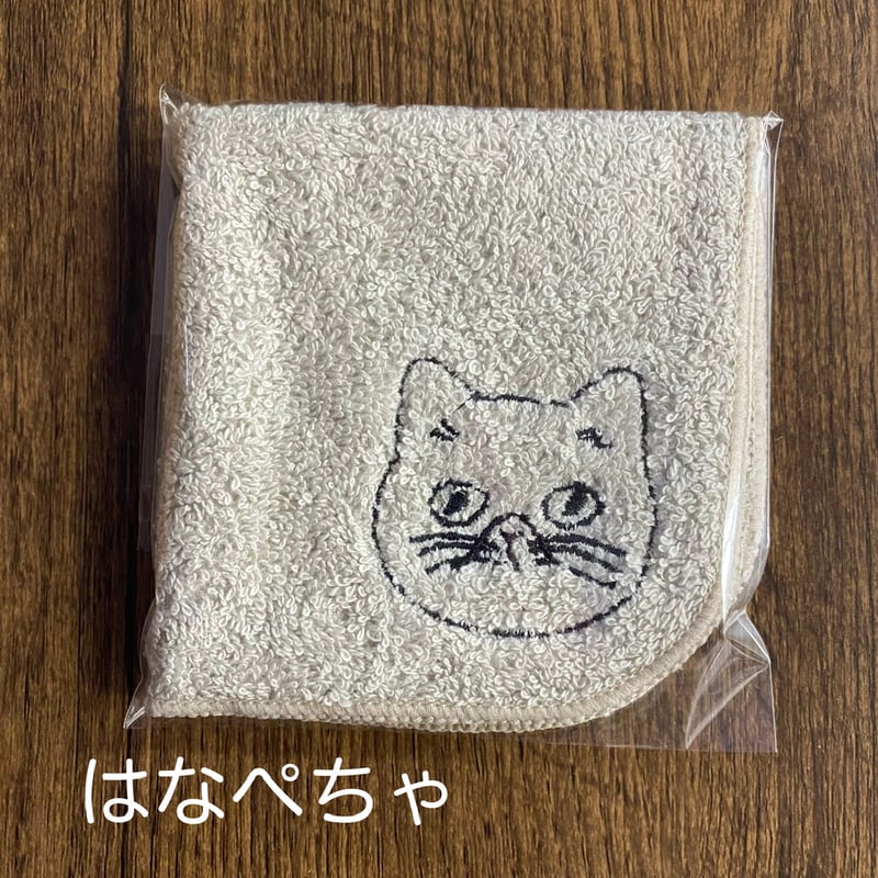 新品松尾ミユキガーゼ ハンド タオルハンカチchad猫ねこネコ