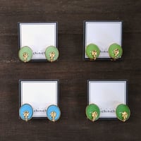 nichinichi/オーバルフラワーイヤリング