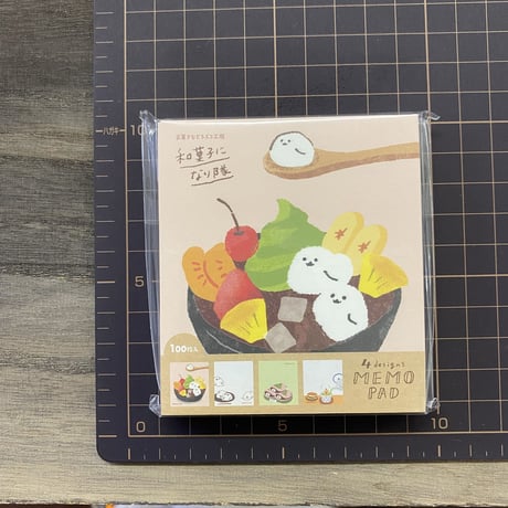 【お菓子などうぶつ工房】メモパッド