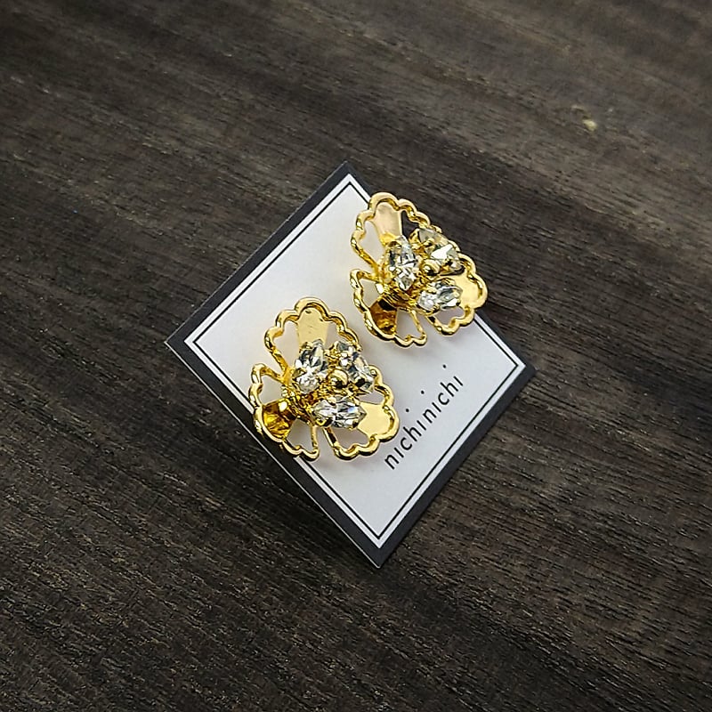 nichinichi/Double Flower ピアス | cattic