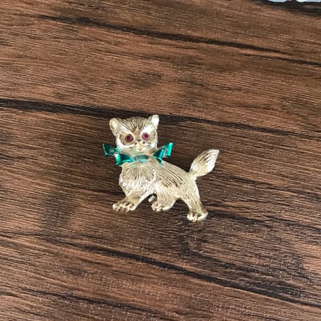 ヴィンテージ ブローチ（kitty）