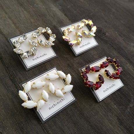 可愛いサイズ✴︎ハートのアパッチゴールド＊ピアスorイヤリンググリーンオニキス CATEGORY ピアス・イヤリング | cattic