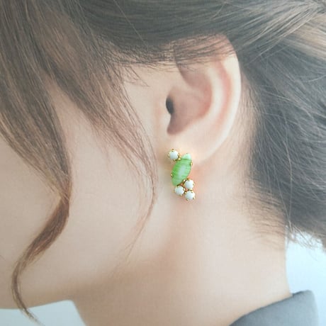 nichinichi/ラウンドとナベットのピアス