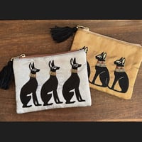 エジプトモチーフ 刺繍ポーチ