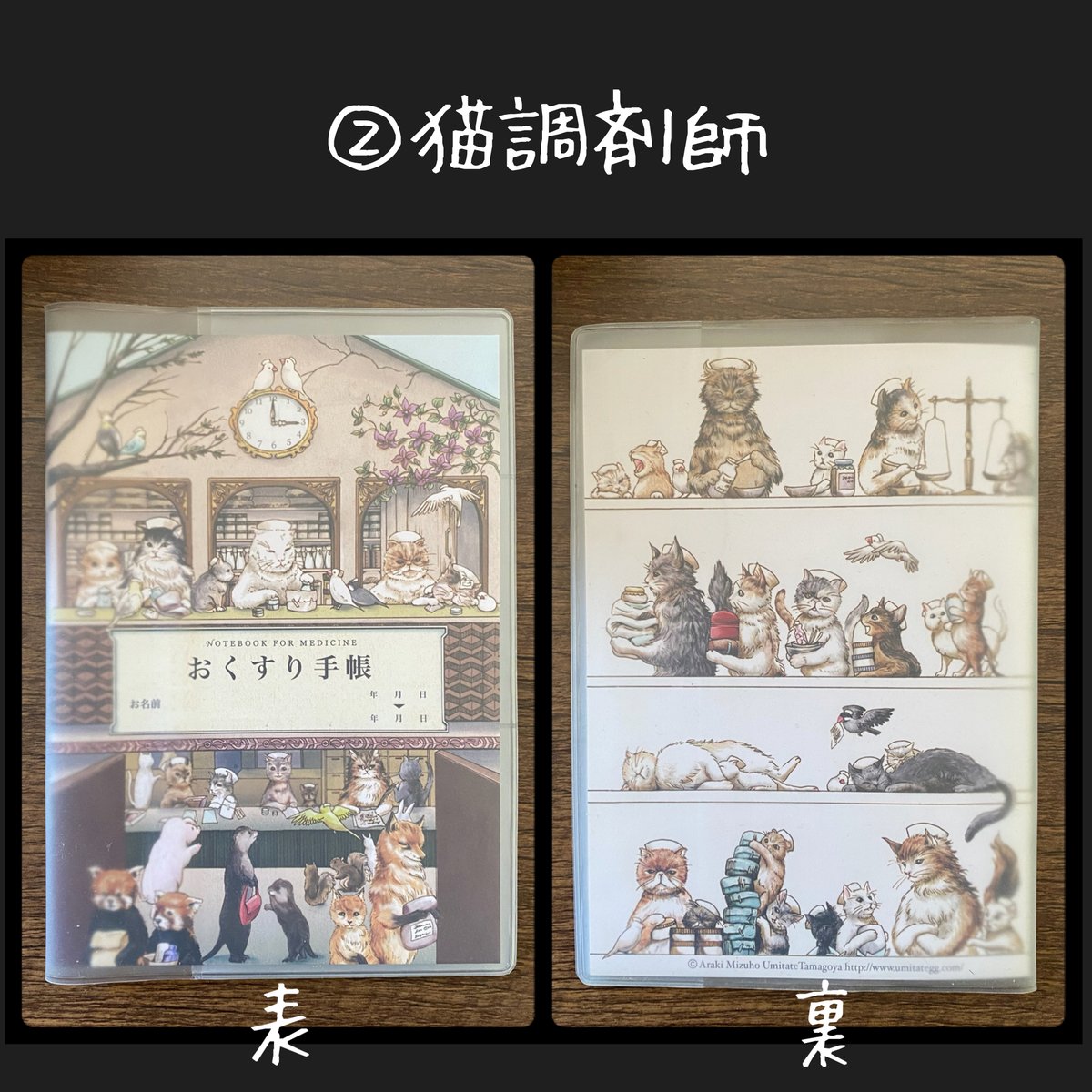 医療系雑貨生みたて卵屋】お薬手帳 | cattic