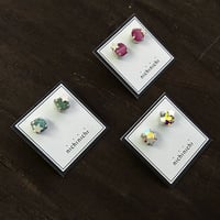 nichinichi/一粒スターピアス/マットシルバー