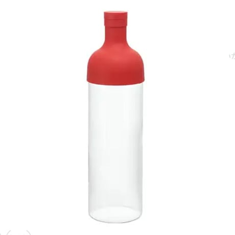 【水出し茶ボトル】HARIOフィルターインボトル（750ml・レッド）