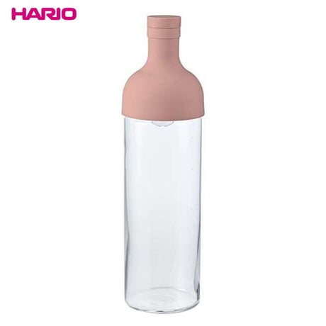 【水出し茶ボトル】HARIOフィルターインボトル（750ml・スモーキーピンク）