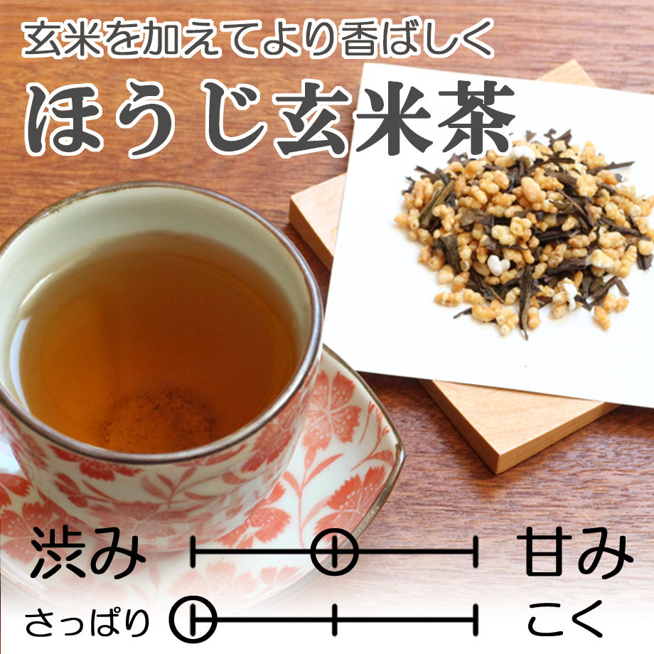 【香ばしさが際立つ】ほうじ玄米茶　100ｇ