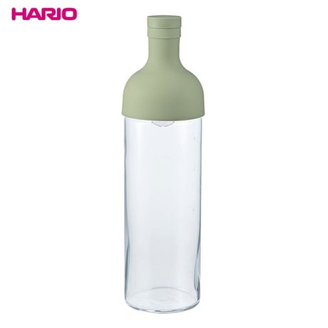 【水出し茶ボトル】HARIOフィルターインボトル（750ml・スモーキーグリーン）