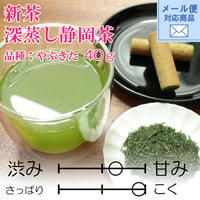 メール便対応　期間限定【2026年新茶】深蒸し静岡茶　品種：やぶきた　40ｇ