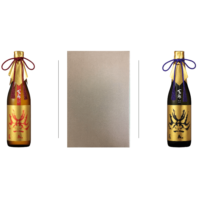 百十郎 黒面&赤面GOLD 720ml:ギフト箱入 | 日本酒蔵元林本店 百十郎 黒面&赤面GOLD 720ml:ギフト箱入 | 日本酒蔵元林本店