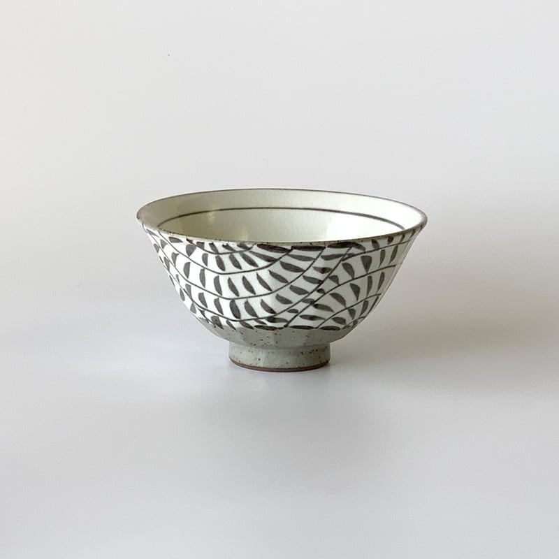 茶道具　唐草茶碗 面取唐草 茶碗 泰斗窯 陶器 波佐見焼 手描き おしゃれ レンジ