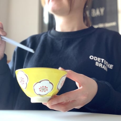 【アウトレット】梅茶碗 瑞幸窯 ハンドメイド 波佐見焼 陶器  おしゃれ レンジ対応 食洗機対応 茶碗 食器 ブランド