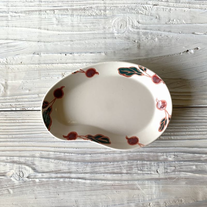 皿 フレッシュアート ビーンプレートS 毎日の食卓にフィットするモダン