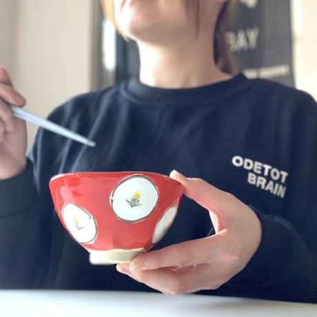 【アウトレ【アウトレット】椿茶碗 瑞幸窯 ハンドメイド 波佐見焼 陶器  おしゃれ  レンジ対応 食洗機対応 茶碗 食器 ブランド