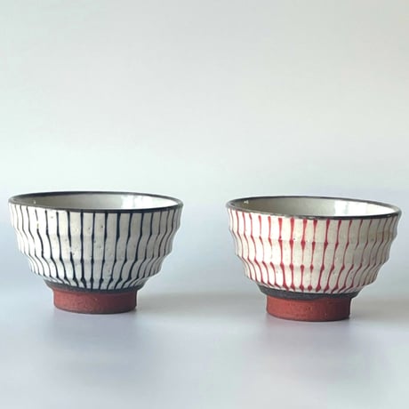 【アウトレット）モダン十草茶碗 瑞幸窯 ハンドメイド 波佐見焼 陶器 おしゃれ  レンジ対応 食洗機対応 茶碗 食器 ブランド