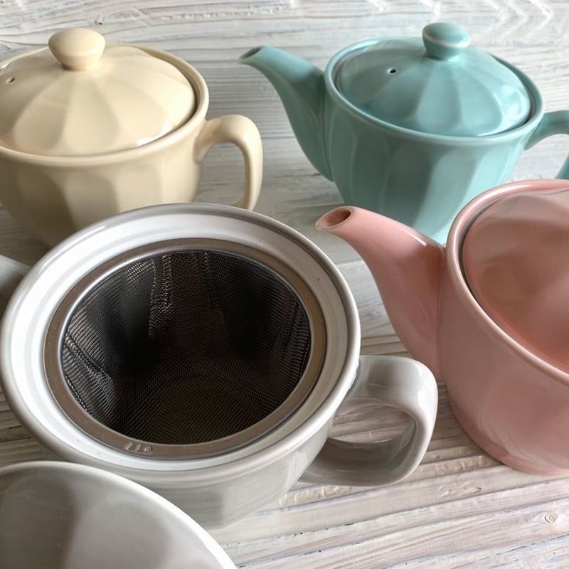 面取りポット ライトカラーズ 波佐見焼 重山陶器 お家カフェ おしゃれ