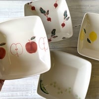 角鉢 フレッシュアート スクエアボール 深鉢 毎日の食卓にフィットするモダンなうつわ 全4柄 陶器　波佐見焼 煮物 パスタ サラダ デザート 麺鉢