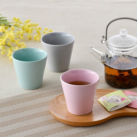 【アウトレット】 カップ ココア  全6色  タンブラー フリーカップ 150ml 陶器 波佐見焼  おしゃれ モダン 北欧 食洗器対応 レンジOK  可愛い