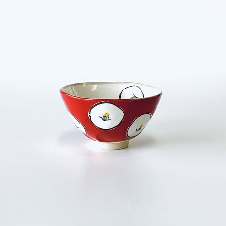 【アウトレ【アウトレット】椿茶碗 瑞幸窯 ハンドメイド 波佐見焼 陶器  おしゃれ  レンジ対応 食洗機対応 茶碗 食器 ブランド