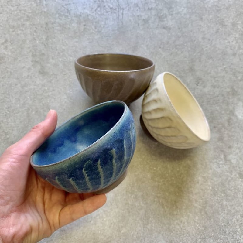 アウトレット】ねじり鎬茶碗 瑞幸窯 ハンドメイド 波佐見焼 陶器