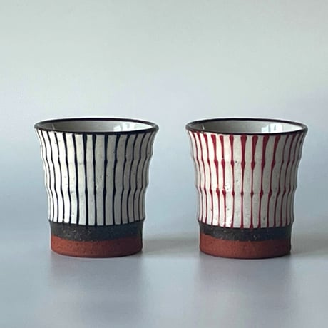 【アウトレット】モダン十草コップ 瑞幸窯 ハンドメイド 波佐見焼 陶器 おしゃれ  レンジ対応 食洗機対応 コップ 食器 ブランド