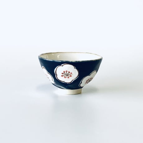 【アウトレット】梅茶碗 瑞幸窯 ハンドメイド 波佐見焼 陶器  おしゃれ レンジ対応 食洗機対応 茶碗 食器 ブランド