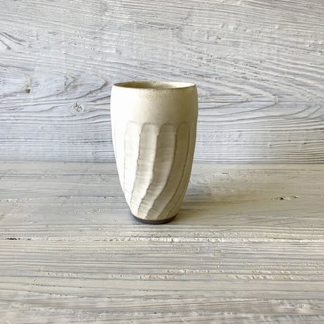 【アウトレット】ねじり鎬 フリーコップ  瑞幸窯 ハンドメイド 波佐見焼 陶器 おしゃれ  レンジ対応 食洗機対応 コップ 食器 ブランド