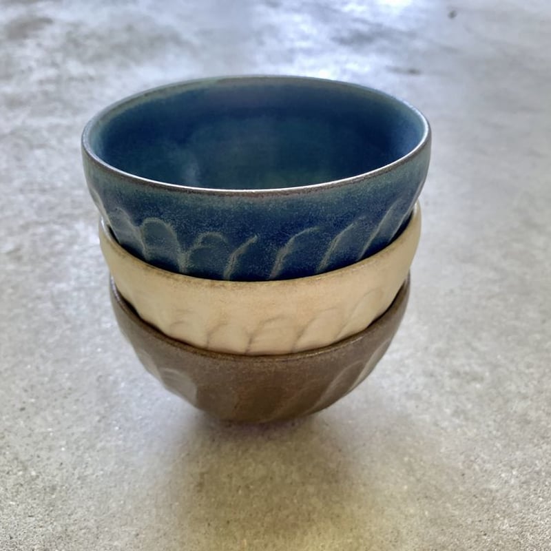 アウトレット】ねじり鎬茶碗 瑞幸窯 ハンドメイド 波佐見焼 陶器