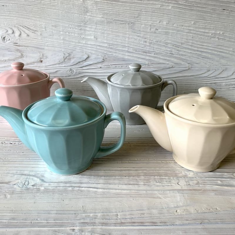 面取りポット ライトカラーズ 波佐見焼 重山陶器 お家カフェ おしゃれ