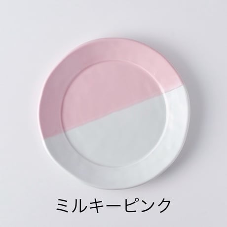 【アウトレット】ROXY ココア 21cmプレート ココアハーフ 陶器 全5色 波佐見焼 佐見焼 おしゃれ  レンジ対応 食洗機対応  食器