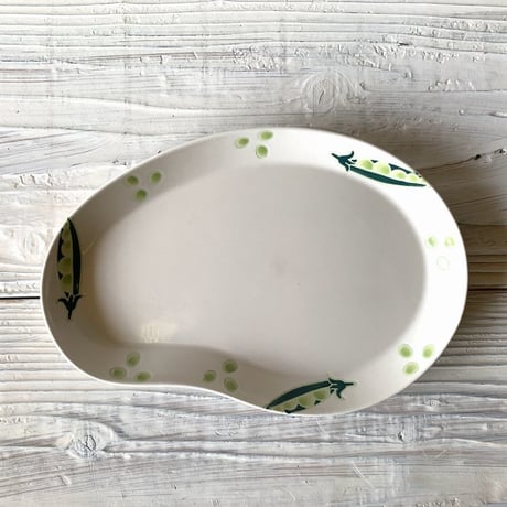 皿 フレッシュアート ビーンプレートL 毎日の食卓にフィットするモダンなうつわ 全4柄 陶器　波佐見焼 メインディッシュ ランチプレート モーニングプレート