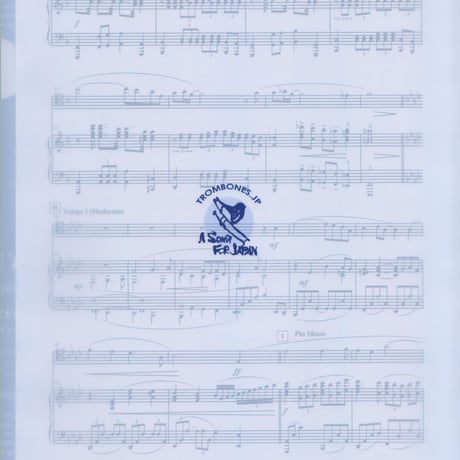 A SONG FOR JAPAN オリジナル クリアファイル「ネイビー」 Plastic File Folder "NAVY BLUE"