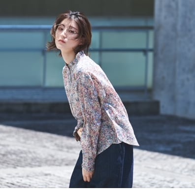 soor ploom 花柄フリル襟長袖シャツ 6yr/116cm soor ploom 花柄フリル襟長袖シャツ 6yr/116cm soor ploom 花柄