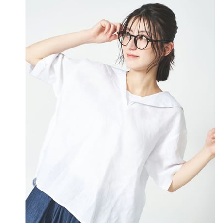 kozakurachan様お取り寄せ品になります☆リネンブラウス マスターズオブリネン100％の女性らしいリネンブラウス。春夏の暮らし