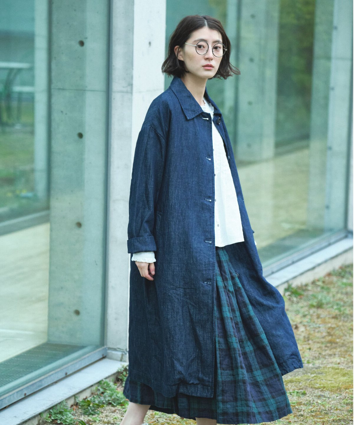 LEVI’S MADE\u0026CRAFTED インディゴ コットンリネン コート