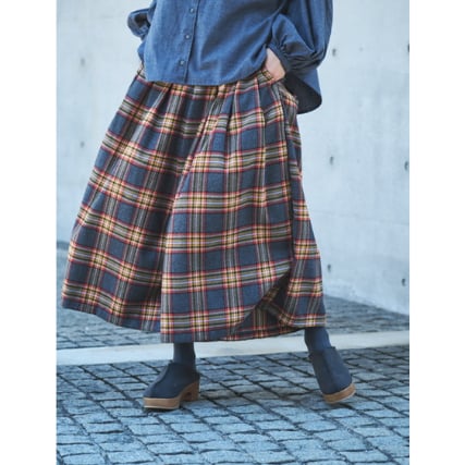 【未使用！】ubasoku ウバソク　チェックキュロットパンツ チェック起毛 裏地付きキュロットパンツ ub26-0731 | ubasoku